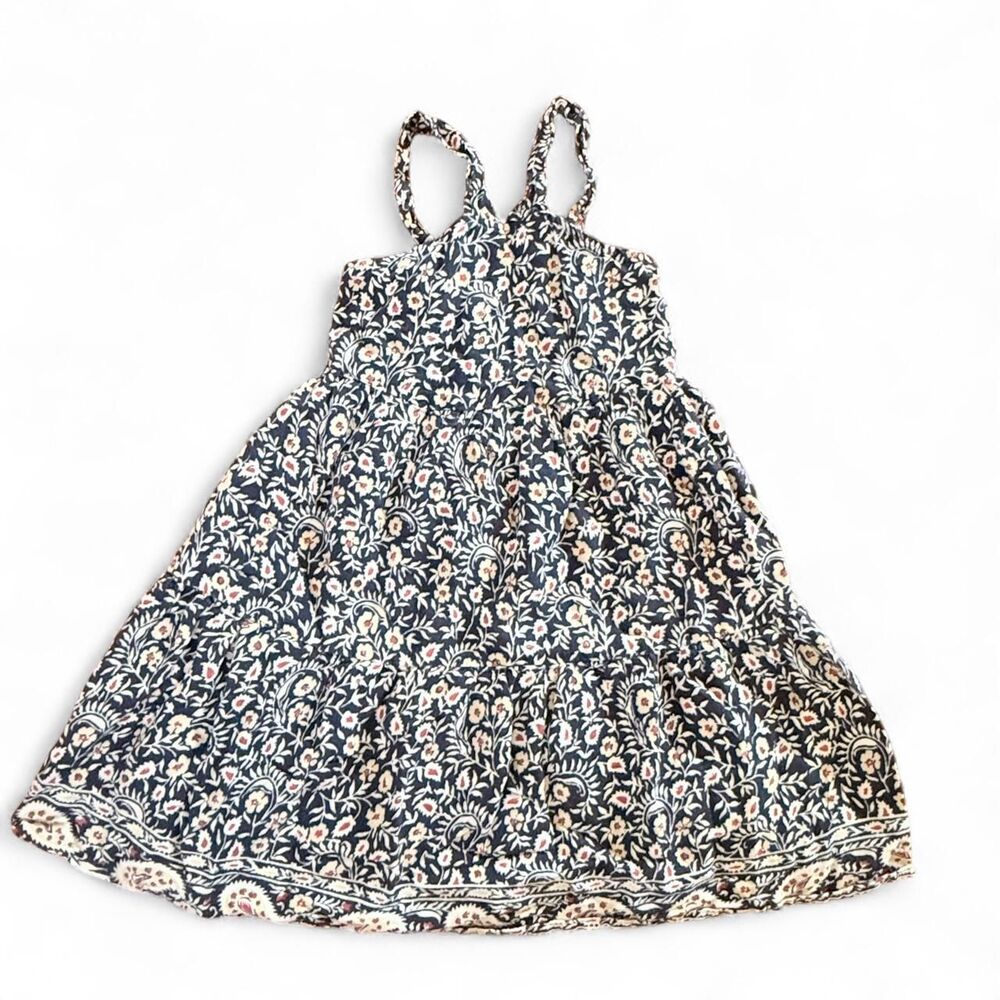 Old Navy white and navy floral print dress size girls 5T